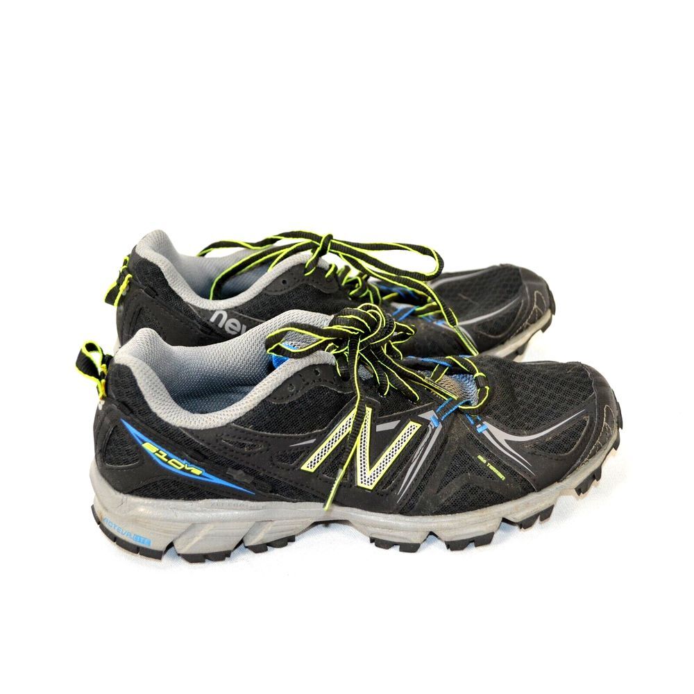 New Balance 610 V2 Trail Running Shoes Black Blue MT610BG2 Mens Size 7 D EUC